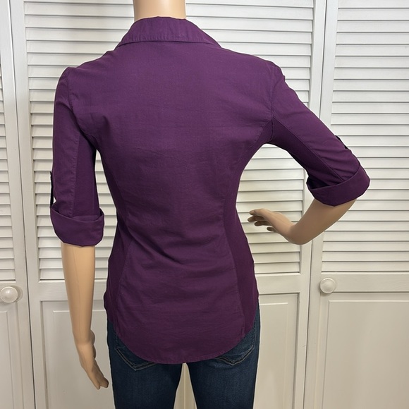 NWT James Perse Three-Quarter Sleeve Button-Up Shirt Small - Picture 9 of 13